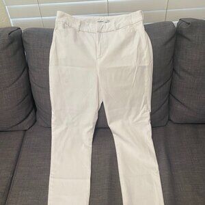 White High-rise Trousers